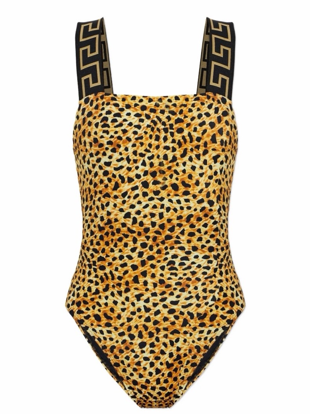 VERSACE Greca cheetah printed swimsuit